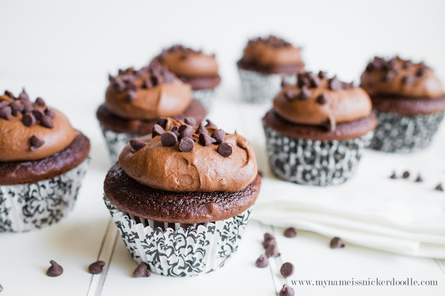 Triple Chocolate Cupcakes | mynameissnickerdoodle.com