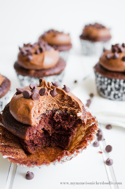 Triple Chocolate Cupcakes | mynameissnickerdoodle.com