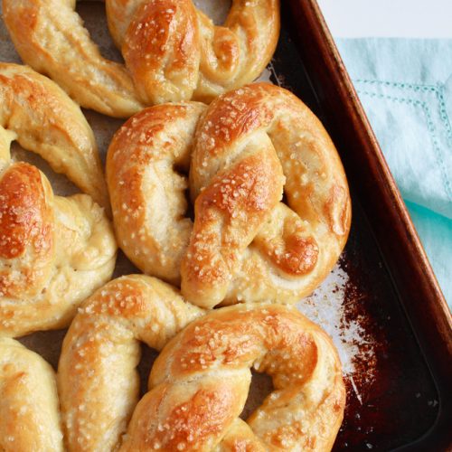 Soft Chewy Salted Pretzels | Recipe By My Name Is Snickerdoodle