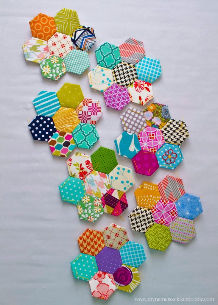 How To Start A Hand Stitched Hexagon Quilt | My Name Is Snickerdoodle