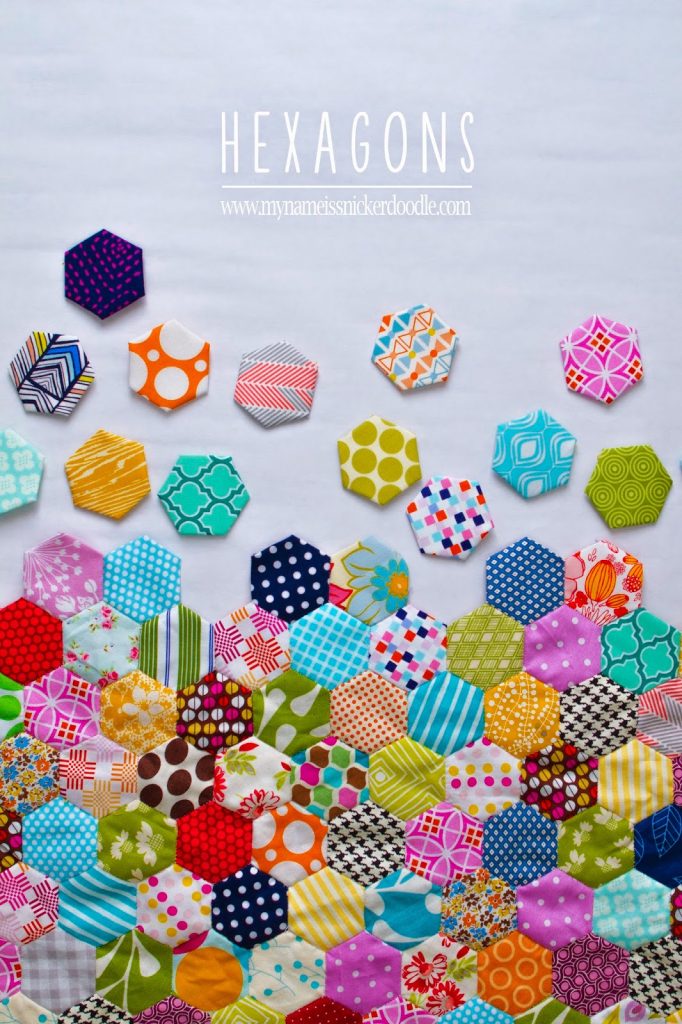 Hand Stitch Hexagon Quilt | My Name Is Snickerdoodle