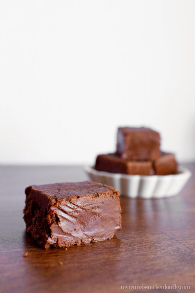 Homemade Chocolate Fudge - My Name Is Snickerdoodle