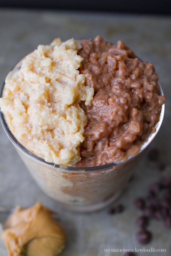 This isn't your grandmother's rice pudding recipe!  Peanut Butter and Chocolate are a classic paring and even better in rice pudding. |  My Name Is Snickerdoodle