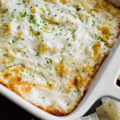 Cheesy Artichoke Dip | Recipe By My Name Is Snickerdoodle