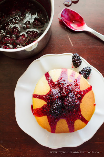 Homemade Blackberry Vanilla Sauce...perfect for pancakes or ice cream!  |  mynameissnickerdoodle.com