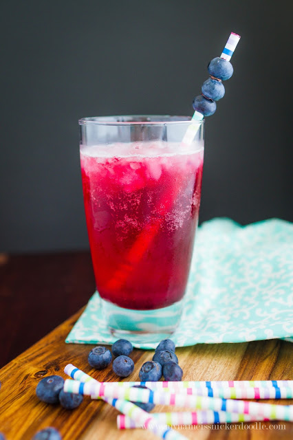 Refreshing Blueberry Soda you can make at home! | mynameissnickerdoodle.com