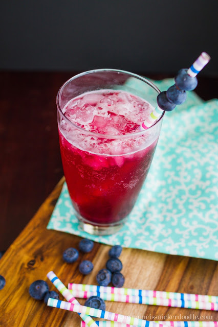 Make this refreshing Blueberry Soda at home! | mynameissnickerdoodle.com