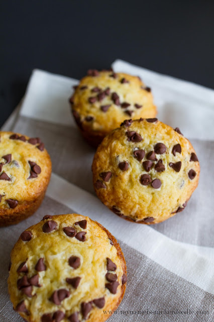 Here is a super easy and yummy recipe for Coconut Chocolate Chip Muffins! | mynameissnickerdoodle.com