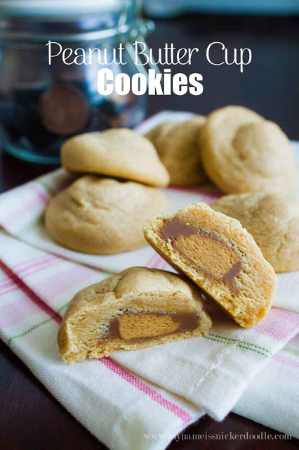The only way to make peanut butter better is to add chocolate...and MORE peanut butter! You're going to love this recipe for Peanut Butter Cup Cookies! | mynameissnickerdoodle.com