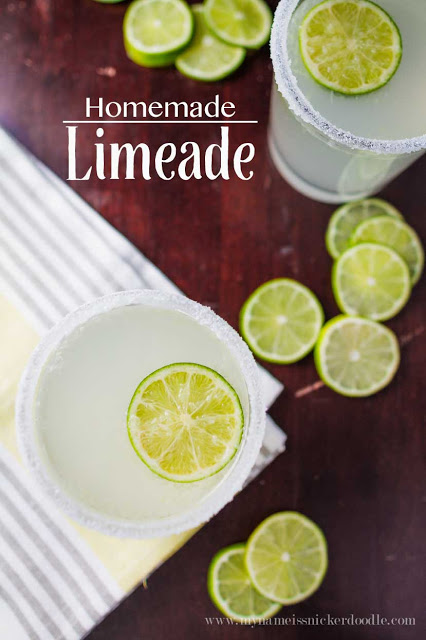 A super easy and simple homemade limeade recipe! | My Name Is Snickerdoodle