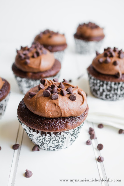 Triple Chocolate Cupcakes | mynameissnickerdoodle.com