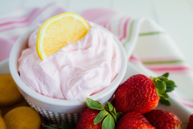 This yummy Strawberry Lemonade Dip recipe only has two ingredients and is delicious! | mynameissnickerdoodle.com