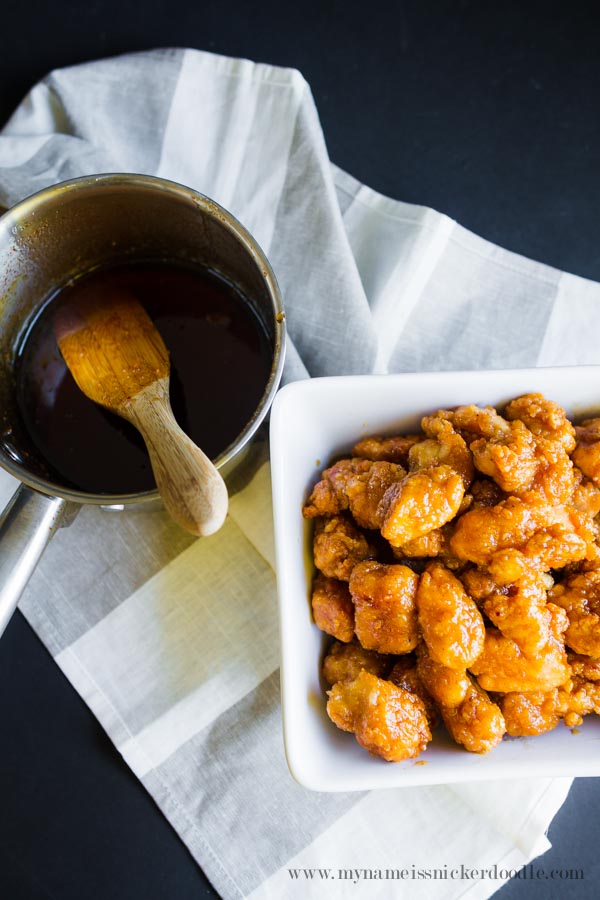 Sticky Finger Popcorn Chicken Recipe. Perfect Party Food! It comest together in 20 mintues. | mynameissnickerdoodle.com