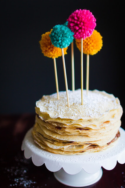 This Orange Cream and Nutella Crepe Cake looks and sounds divine! Recipe over at mynameissnickerdoodle.com