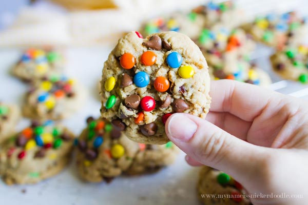 One of the best Monster Cookie Recipes! They have it all! | mynameissnickerdoodle.com