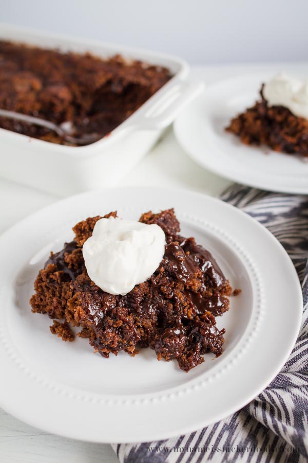 Such a delicious Hot Fudge Pudding Cake! Way easier to make than lava cake and tastes better! | mynameissnickerdoodle.com