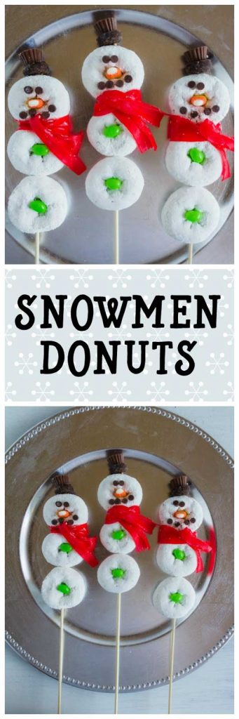 Fun Snowment Donuts! Perfect to make during the winter months as a surprise treat! 