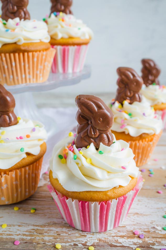 Easter Vanilla Cupcakes With Vanilla Frosting Recipe   Easter Vanilla Cupcakes My Name Is Snickerdoodle 