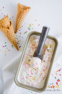 Homemade Birthday Cake Ice Cream | My Name Is Snickerdoodle