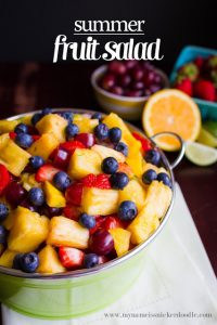 Easy Summer Fruit Salad | Recipe by My Name Is Snickerdoodle