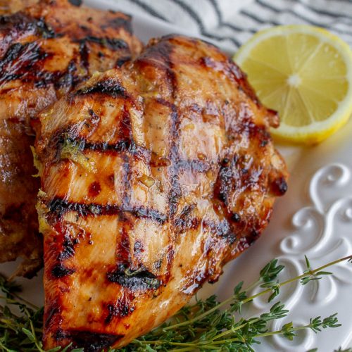 Grilled Lemon Chicken | Recipe by My Name Is Snickerdoodle